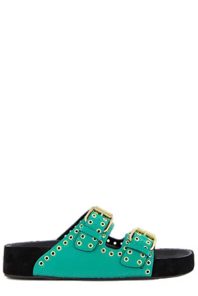 Isabel Marant Green Lennyo Sandals
