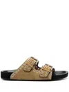 Isabel Marant Lennyo Eyelet-detailing Slip-on Sandals In Nude
