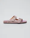 Isabel Marant Lennyo Eyelet Studded Suede Sandals