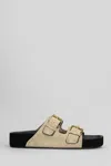 Isabel Marant Lennyo Flats In Beige