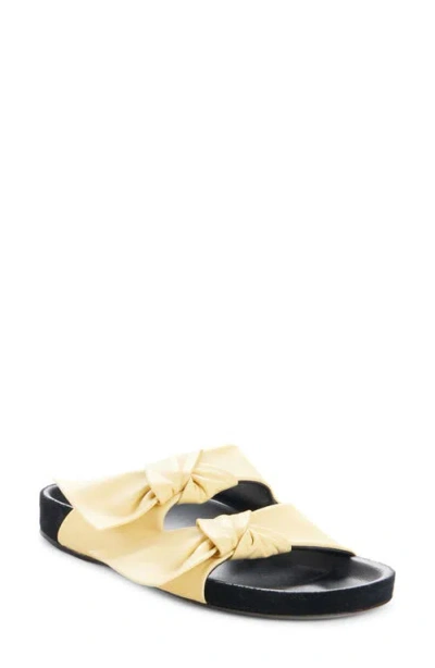 Isabel Marant Lennyo Footbed Slide Sandal In Yellow