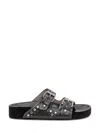 Isabel Marant Leather Sandals With All-over Stud Detail In Multicolor