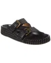 Isabel Marant Black Lennyo Buckle Sandals In Black