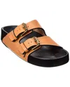 Isabel Marant 'studded Detail' Flat Sole Open Toe Sandals In Brown