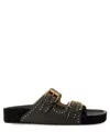 Isabel Marant Lennyo Slides In Black