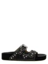 Isabel Marant Woman Sandals Black Size 5 Cow Leather In Black