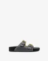 Isabel Marant Lennyo Slides In Black