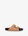 Isabel Marant Open Toe Flat Sandals In Brown