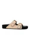 Isabel Marant 'lennyo' Suede Leather Sandals In Nude