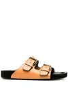 Isabel Marant Lennyo Studded Leather Sandals In Brown