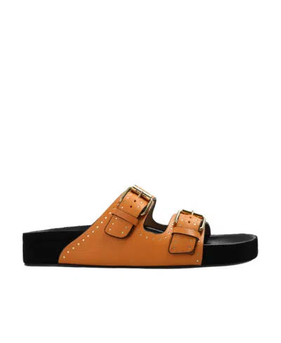ISABEL MARANT ISABEL MARANT LENNYO OPEN-TOE SLIDES