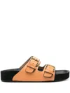 Isabel Marant Lennyo Studded Sandals In Orange