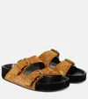 Isabel Marant Open Toe Flat Sandals In Brown