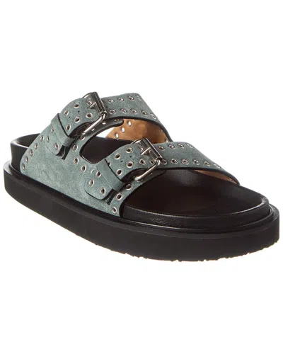 ISABEL MARANT LENNYO SUEDE PLATFORM SANDAL