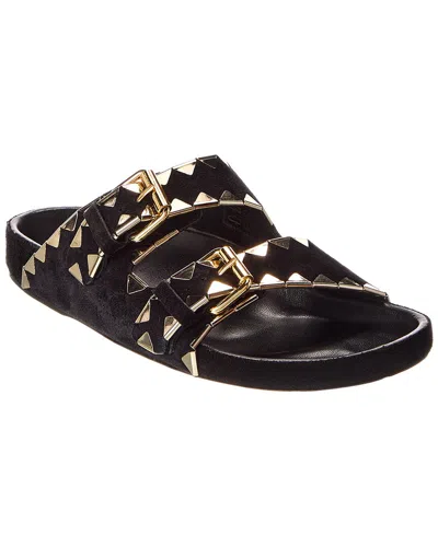 Isabel Marant Lennyo Suede Sandal In Black