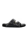 Isabel Marant Lennya Suede Platform Sandal In Black