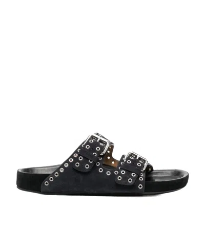 ISABEL MARANT LENNYO SUEDE SANDALS