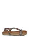 Isabel Marant Round Toe Flat Sandals In Black