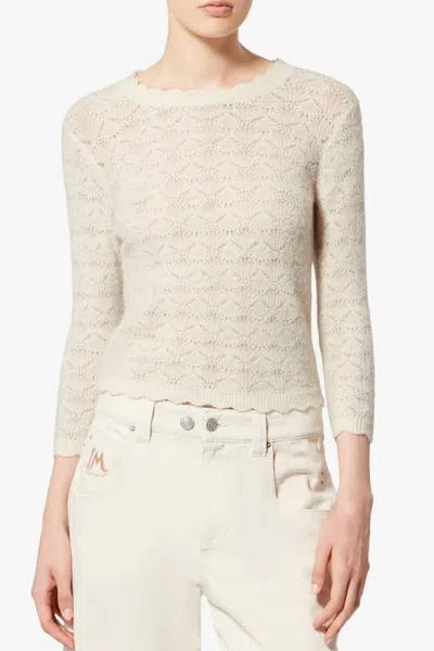 Isabel Marant Leonette Sweater In White In Gold