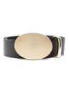 Isabel Marant Leonie Leather Belt In Black