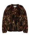 Isabel Marant Leopard Coat In Black