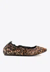 Isabel Marant Leopard Print Ballet Flats In Brown