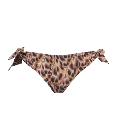 Isabel Marant Leopard Print Bikini Bottoms In Multi