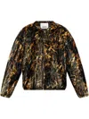 Isabel Marant Dabia Leopard-print Velvet Sweatshirt In 褐色