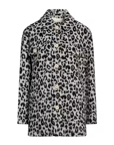 Isabel Marant Leopard Print Single-breasted Coat In Black
