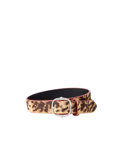 Isabel Marant Depson-gd Leopard-print Calf Hair Belt In Animal Print