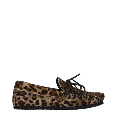 Isabel Marant Leopard-print Pony Hair Loafer In Brown