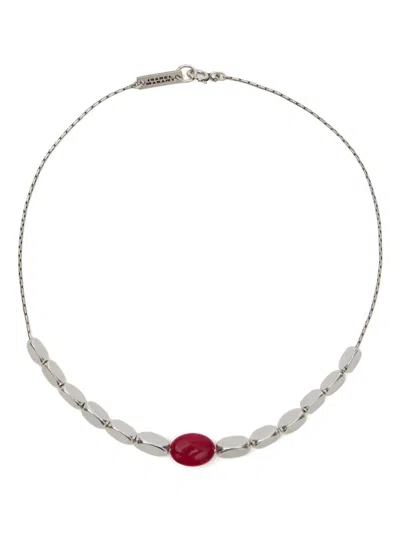 Isabel Marant Leotie Choker Necklace In Silver