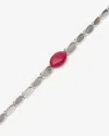 Isabel Marant Leotie Necklace In Fuchsia And Silver