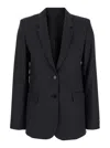 Isabel Marant 'lesandre' Grey Single-breasted Jacket With Notched Revers In Fabric Woman In Grey