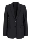 Isabel Marant 'lesandre' Grey Single-breasted Jacket With Notched Revers In Fabric Woman In Grey