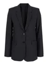 Isabel Marant 'lesandre' Grey Single-breasted Jacket With Notched Revers In Fabric Woman In Grey