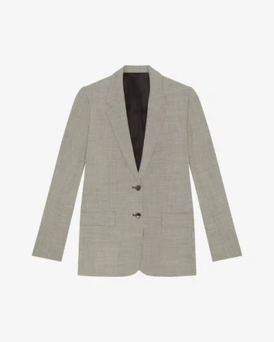 Isabel Marant Lesandre Jacket In Ecru And Black