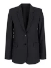 Isabel Marant 'lesandre' Grey Single-breasted Jacket With Notched Revers In Fabric Woman In Grey