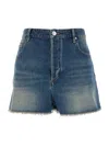Isabel Marant Lesiahigh-waisted Denim Shorts In Multicolor