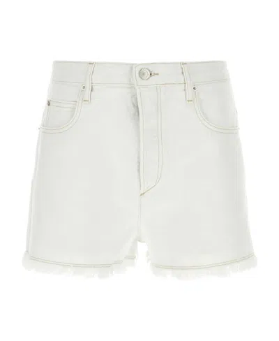 ISABEL MARANT ISABEL MARANT LESIA LOGO PATCH DENIM SHORTS