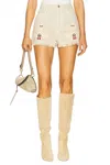 Isabel Marant Lesia Shorts In Ecru In White