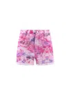 Isabel Marant Lesia Tie-dye Frayed Shorts In Multiple Colors