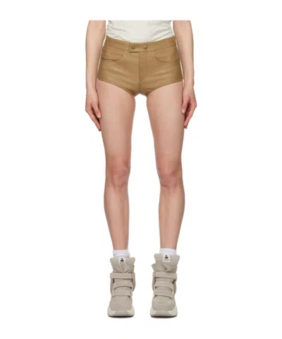 Isabel Marant Leslie Shorts In Brown