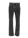 Isabel Marant Lewys 5 Pocket Denim Trousers Black In Black