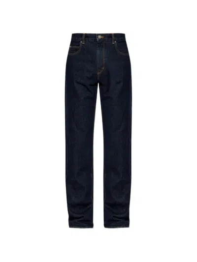 Isabel Marant Lewys Cotton Jeans In Blue