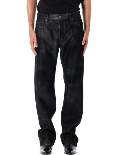 Isabel Marant Lewys Vintage Eco Leather Pant In Black