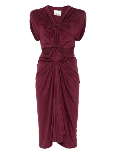 Isabel Marant Sirena Dress In Burgundy In Red