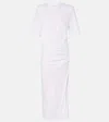 Isabel Marant Lexia Gathered Cotton Midi Dress In White
