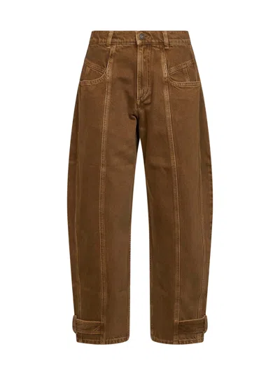 Isabel Marant Leya Jeans In Brown