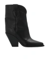 Isabel Marant Suede Leyane Ankle Boots 90 In Black